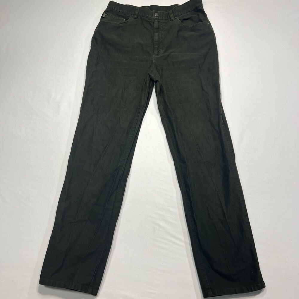 Lauren Ralph Lauren Jeans Co Olive Green Corduroy Moleskin Pants Womens Size 12